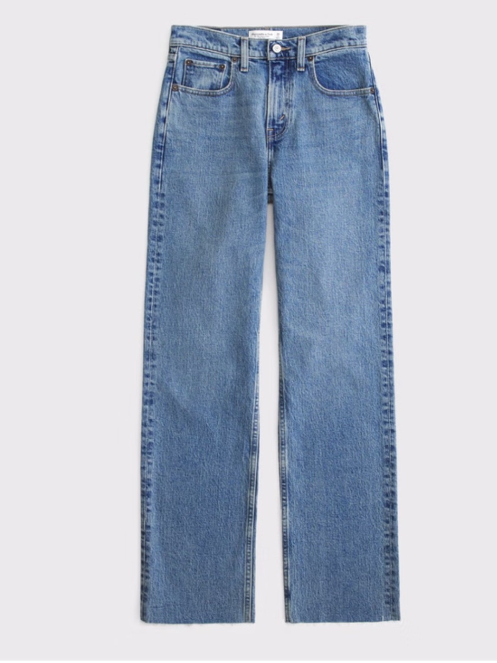 Abercrombie 90s Relaxed High Rise Jeans Size 30 Light Wash Straight Leg